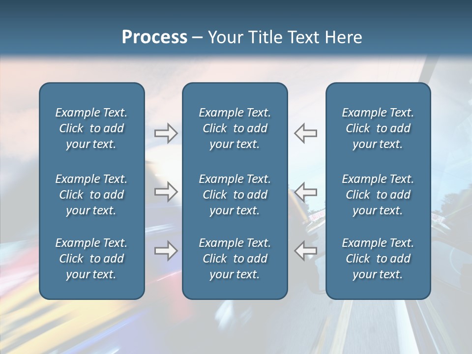Auto Motion Highway PowerPoint Template