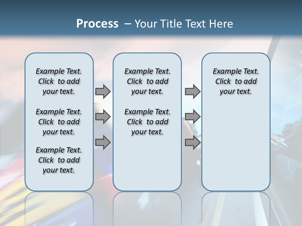 Auto Motion Highway PowerPoint Template