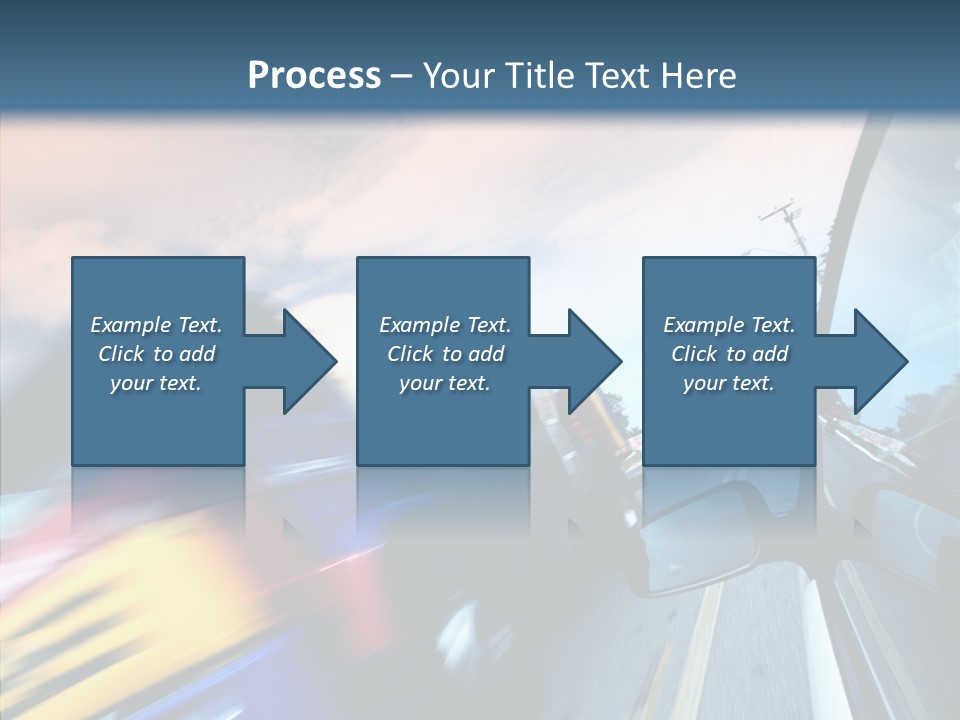 Auto Motion Highway PowerPoint Template