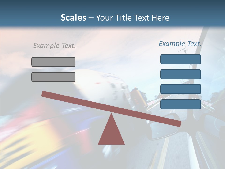 Auto Motion Highway PowerPoint Template