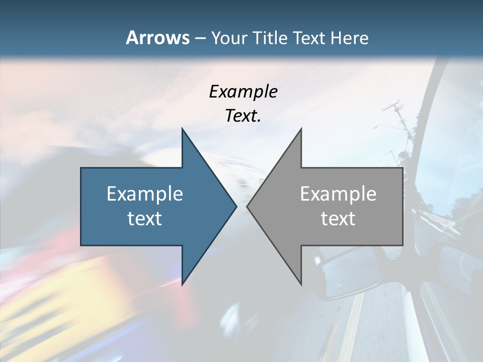 Auto Motion Highway PowerPoint Template
