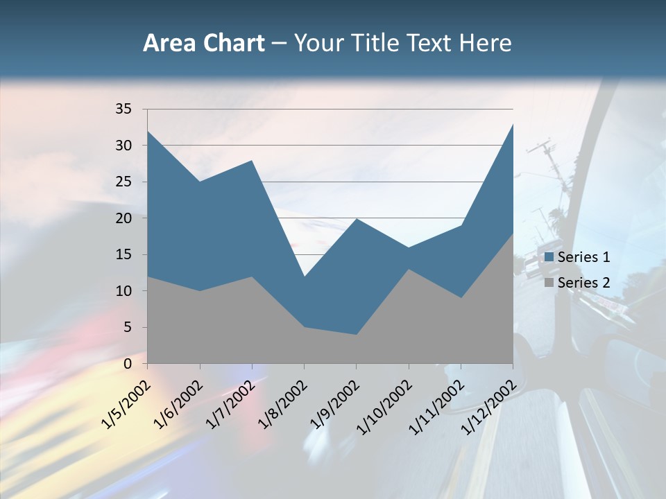 Auto Motion Highway PowerPoint Template
