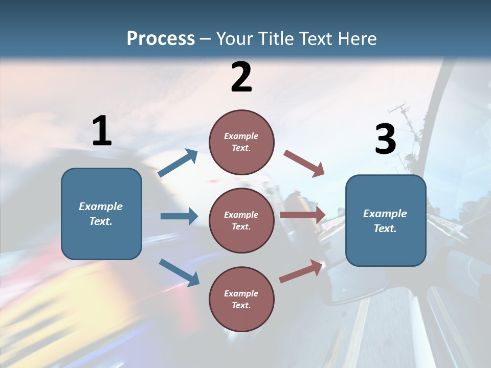 Auto Motion Highway PowerPoint Template