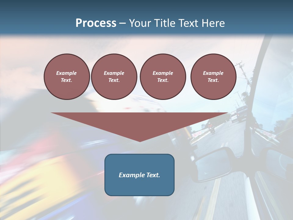 Auto Motion Highway PowerPoint Template