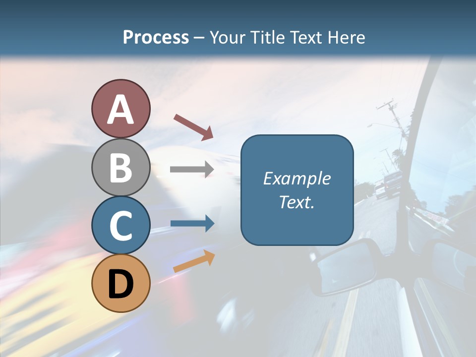 Auto Motion Highway PowerPoint Template