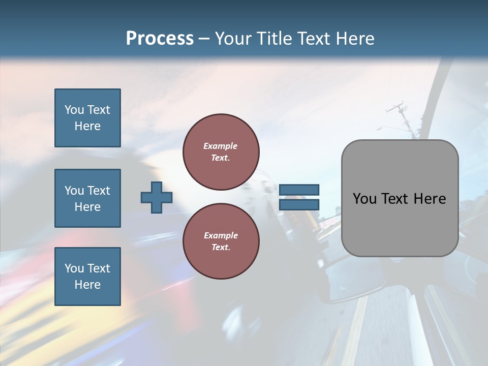 Auto Motion Highway PowerPoint Template