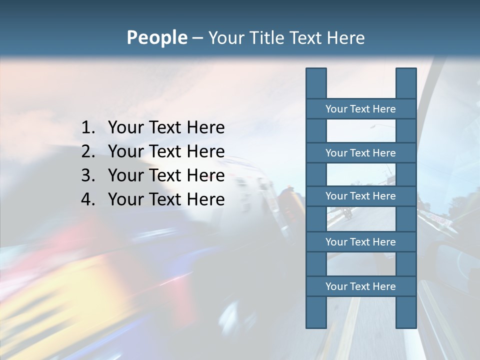 Auto Motion Highway PowerPoint Template