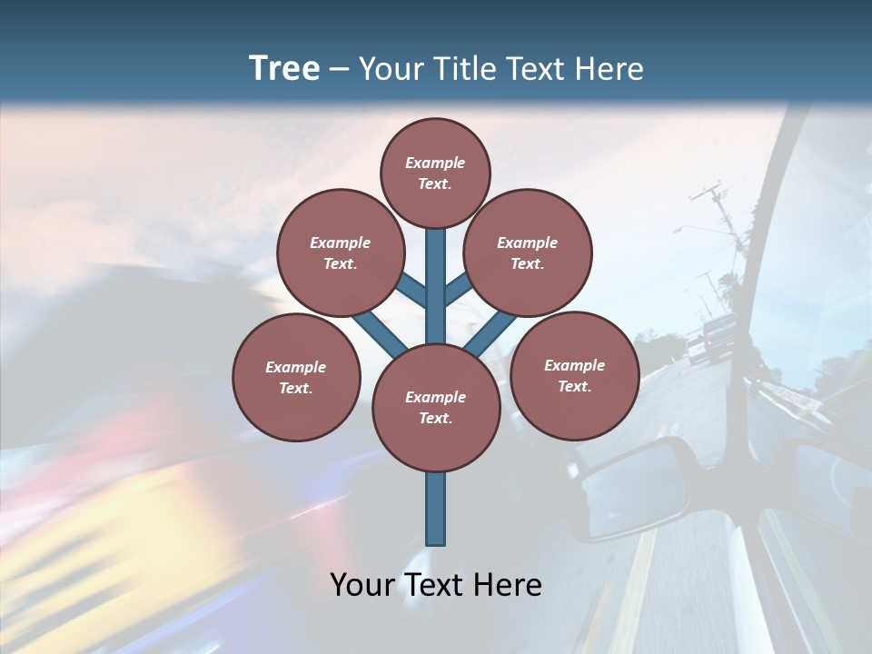 Auto Motion Highway PowerPoint Template