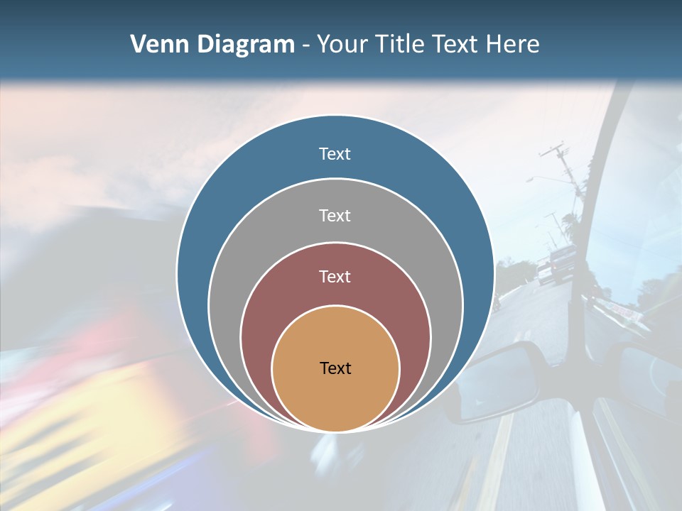 Auto Motion Highway PowerPoint Template