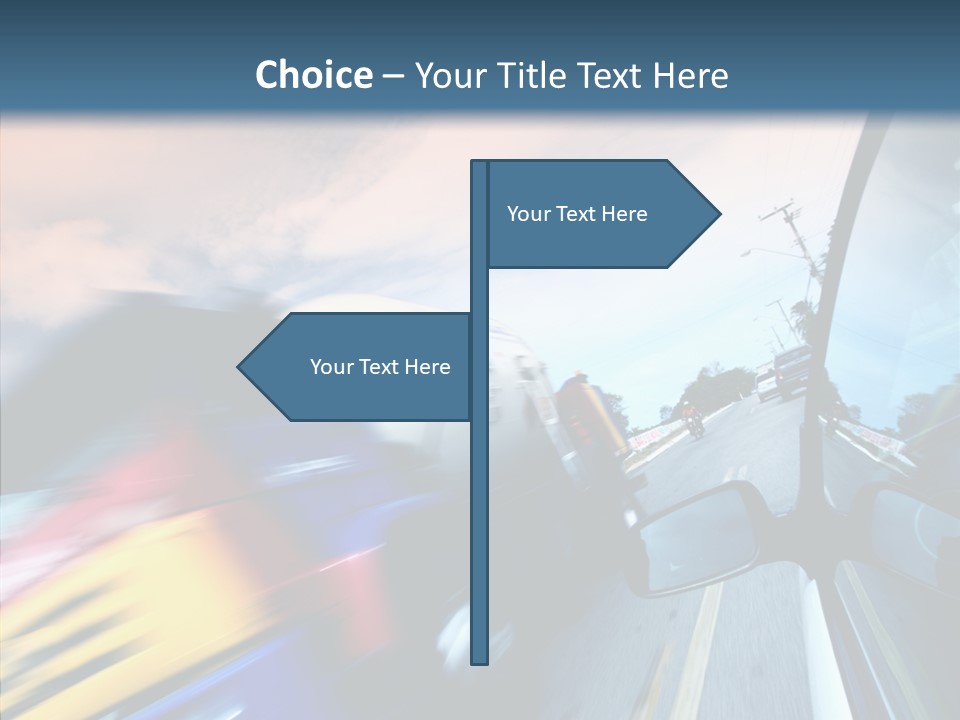 Auto Motion Highway PowerPoint Template