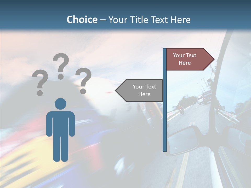 Auto Motion Highway PowerPoint Template