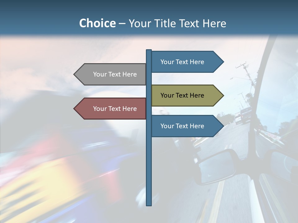 Auto Motion Highway PowerPoint Template