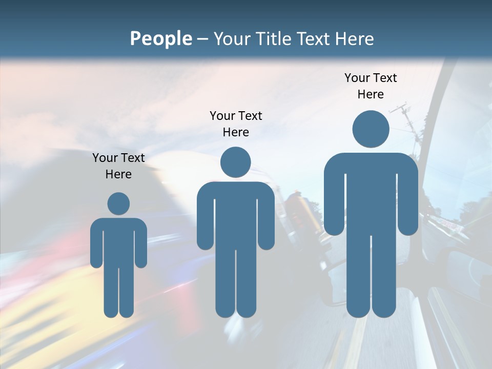 Auto Motion Highway PowerPoint Template