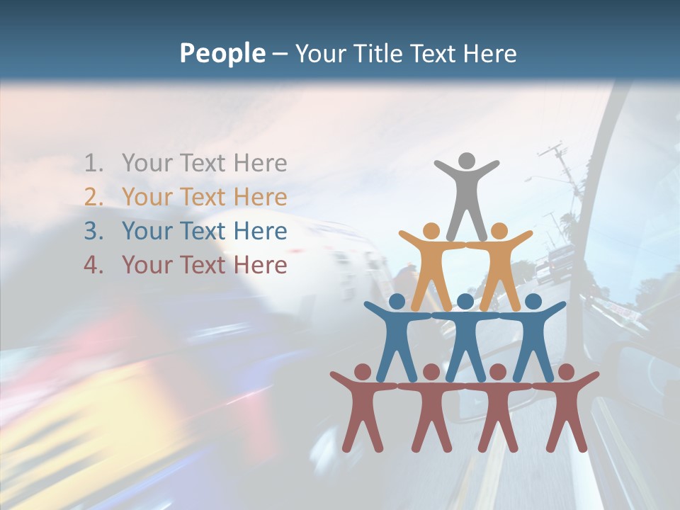 Auto Motion Highway PowerPoint Template