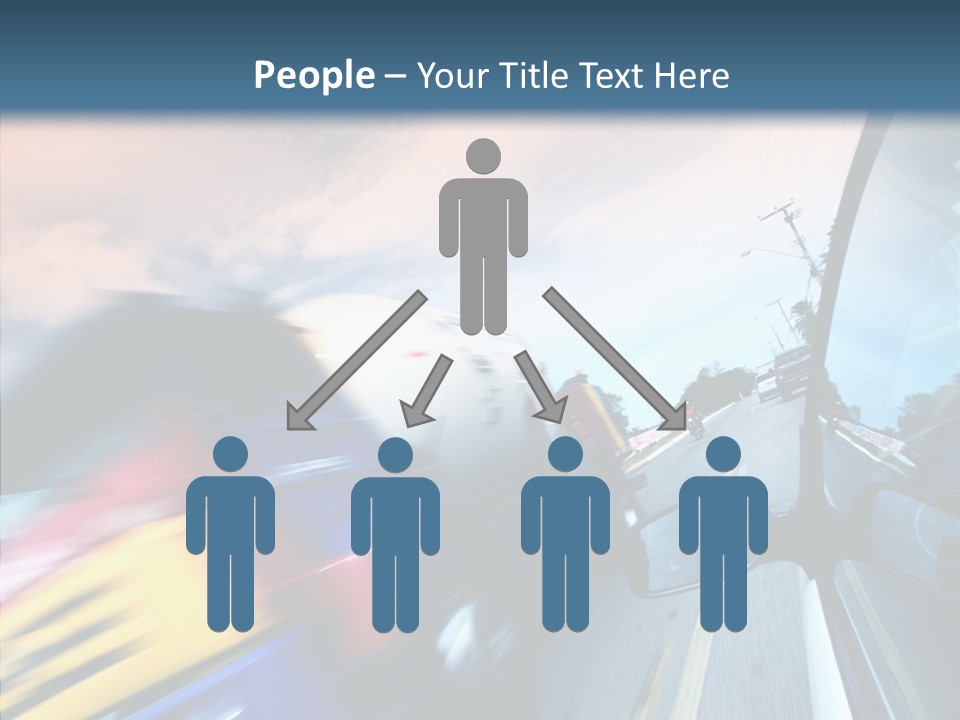 Auto Motion Highway PowerPoint Template