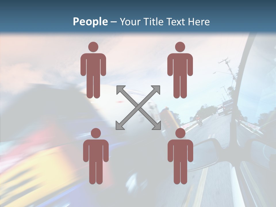 Auto Motion Highway PowerPoint Template