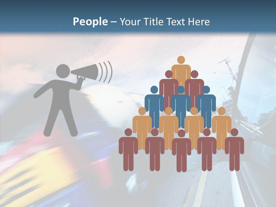 Auto Motion Highway PowerPoint Template