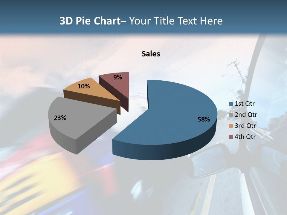 Auto Motion Highway PowerPoint Template