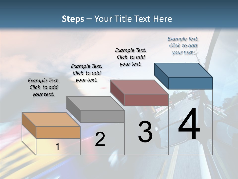 Auto Motion Highway PowerPoint Template