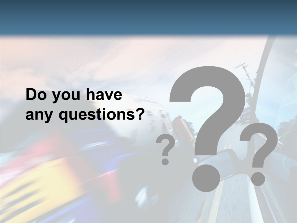 Auto Motion Highway PowerPoint Template