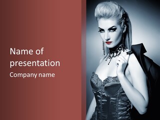 Expression Make Up Perfect PowerPoint Template