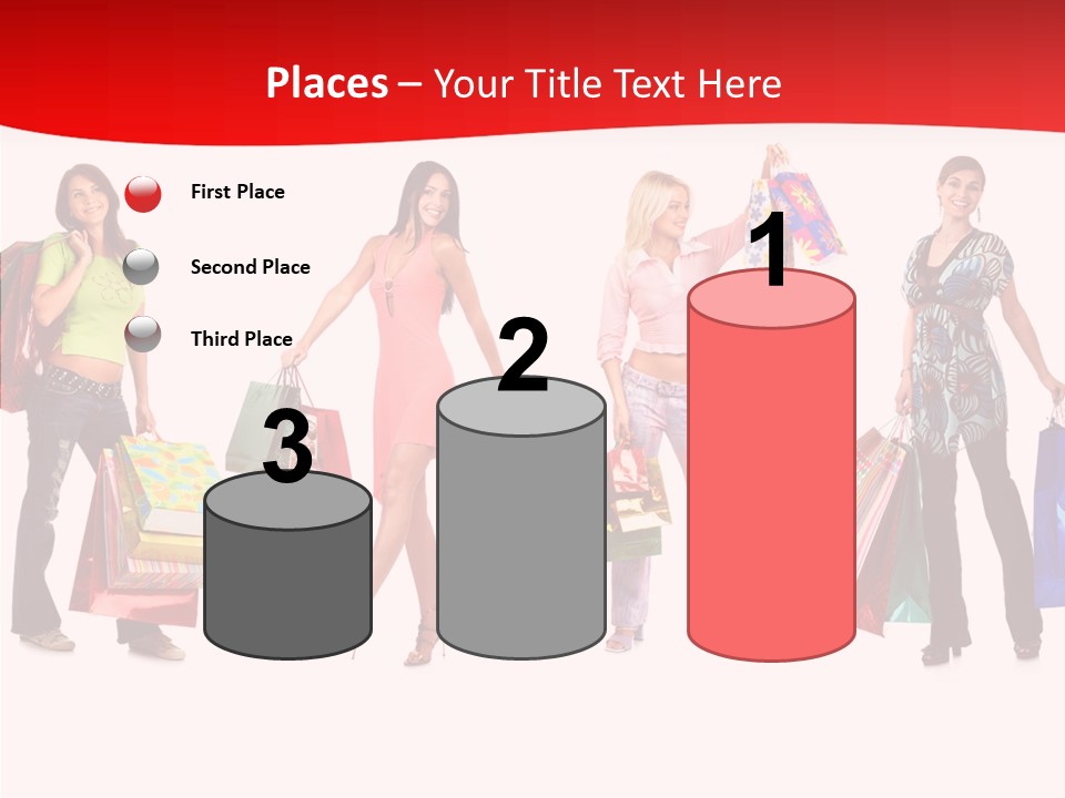 Isolate Pretty Customer PowerPoint Template