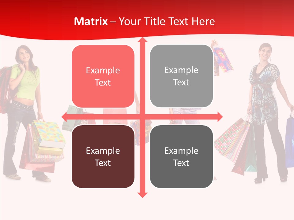 Isolate Pretty Customer PowerPoint Template