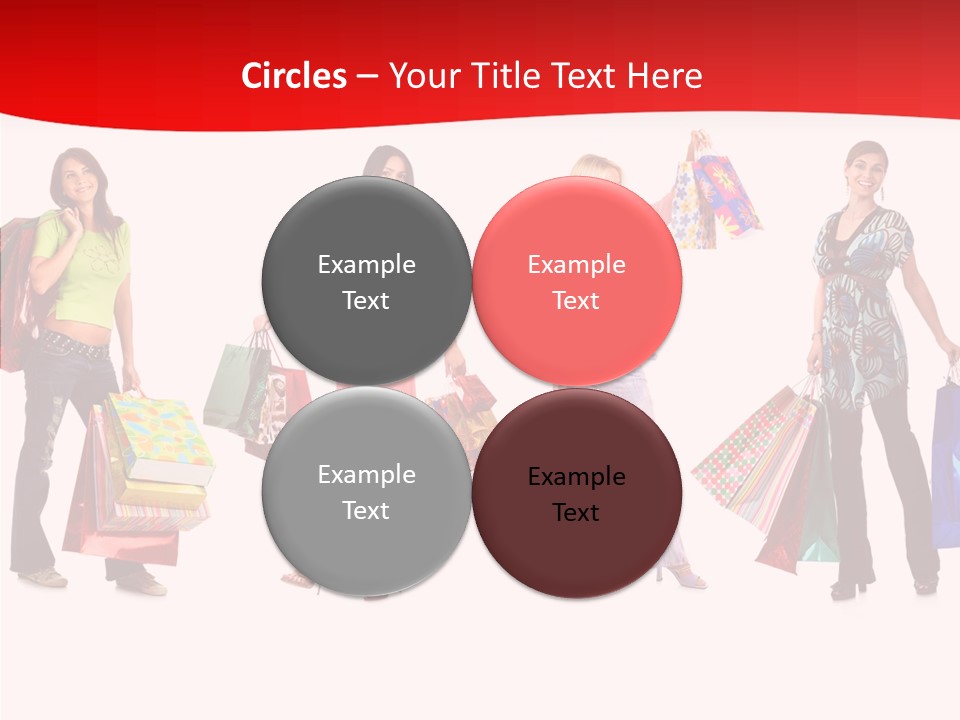 Isolate Pretty Customer PowerPoint Template