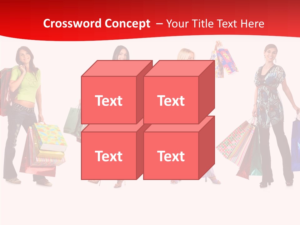 Isolate Pretty Customer PowerPoint Template