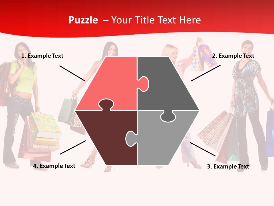Isolate Pretty Customer PowerPoint Template