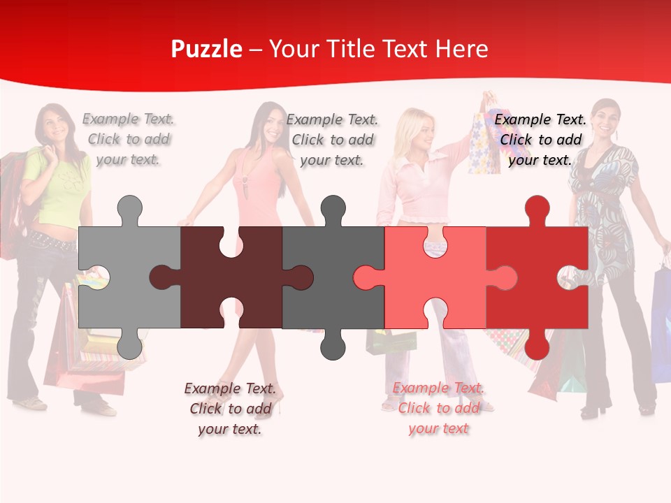 Isolate Pretty Customer PowerPoint Template