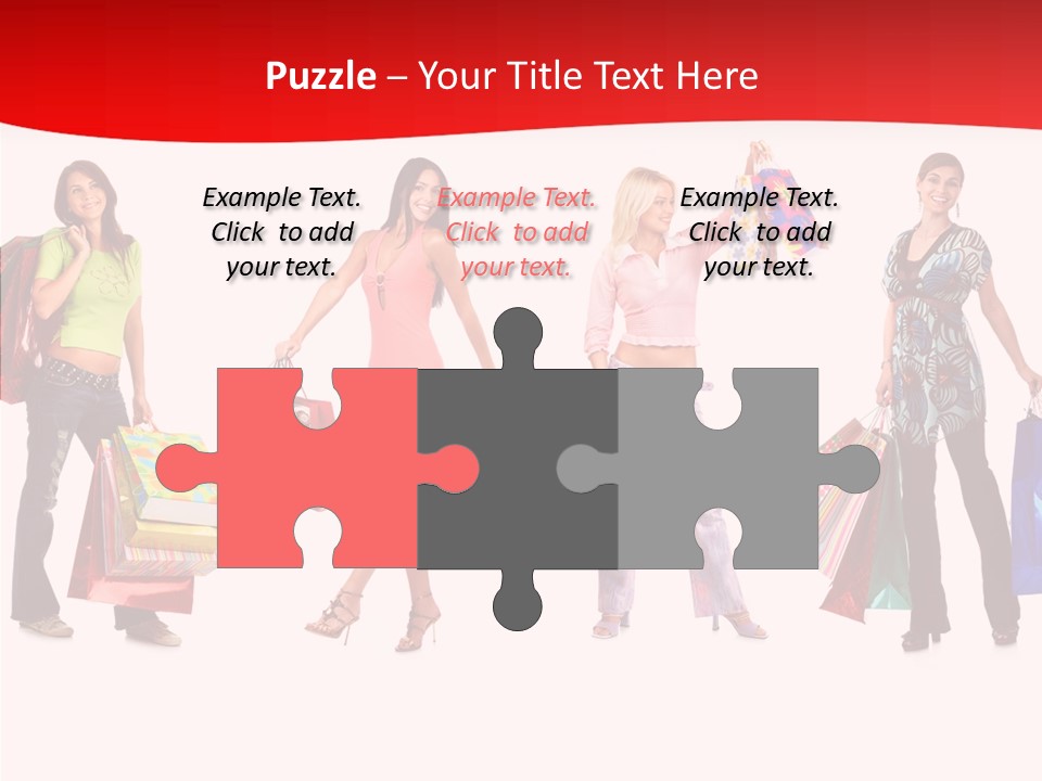 Isolate Pretty Customer PowerPoint Template