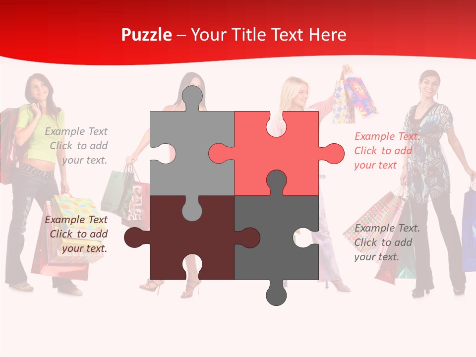 Isolate Pretty Customer PowerPoint Template