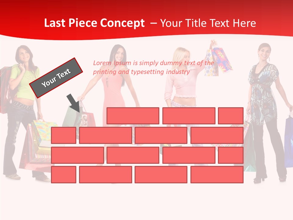 Isolate Pretty Customer PowerPoint Template