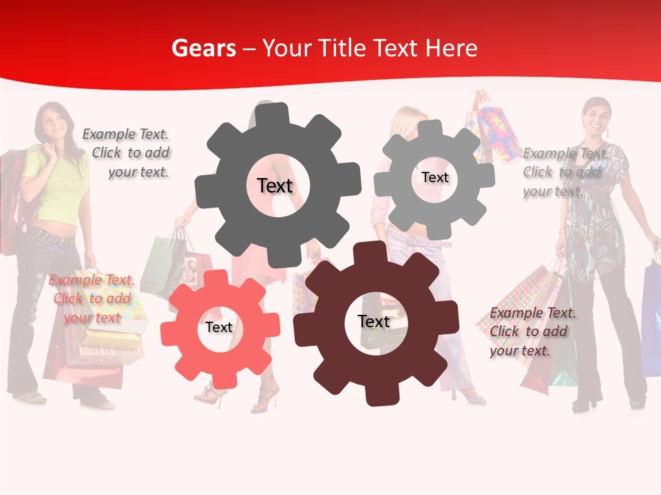 Isolate Pretty Customer PowerPoint Template