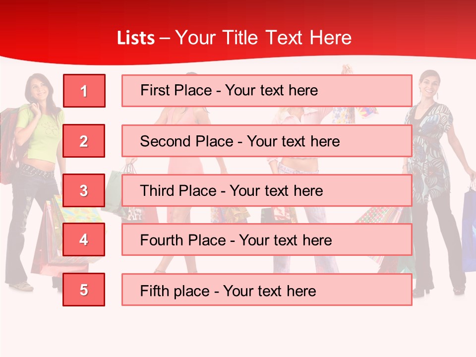 Isolate Pretty Customer PowerPoint Template