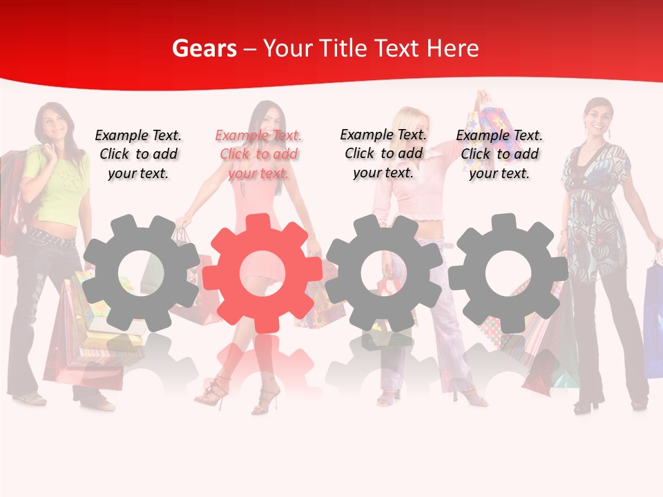 Isolate Pretty Customer PowerPoint Template