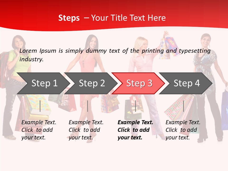 Isolate Pretty Customer PowerPoint Template