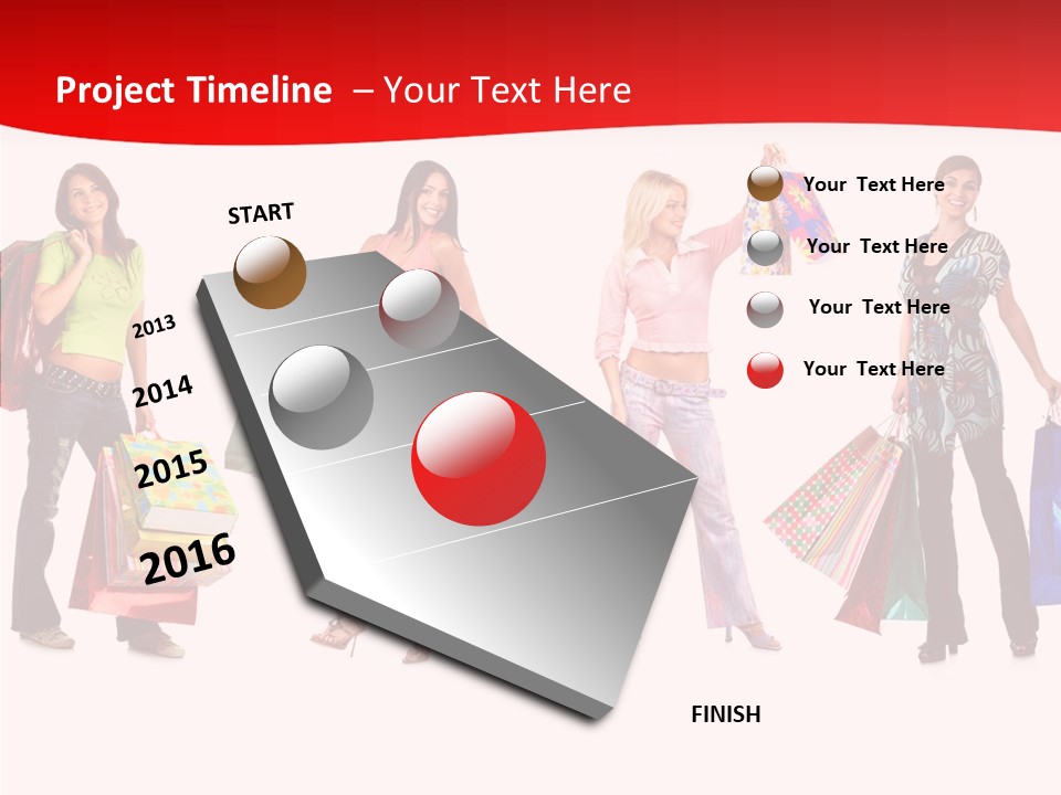 Isolate Pretty Customer PowerPoint Template