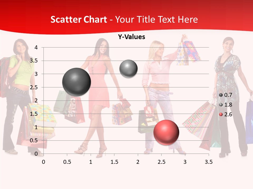 Isolate Pretty Customer PowerPoint Template