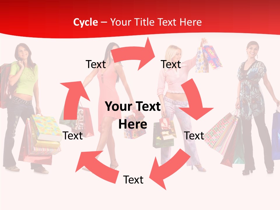 Isolate Pretty Customer PowerPoint Template