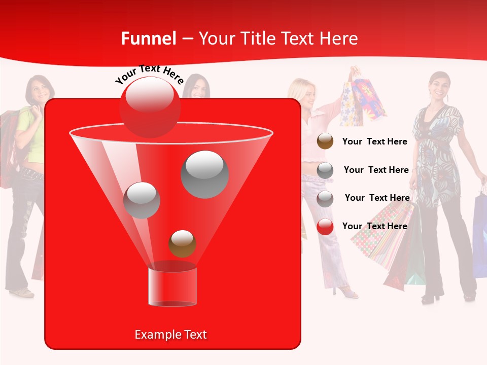 Isolate Pretty Customer PowerPoint Template
