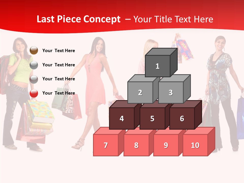 Isolate Pretty Customer PowerPoint Template