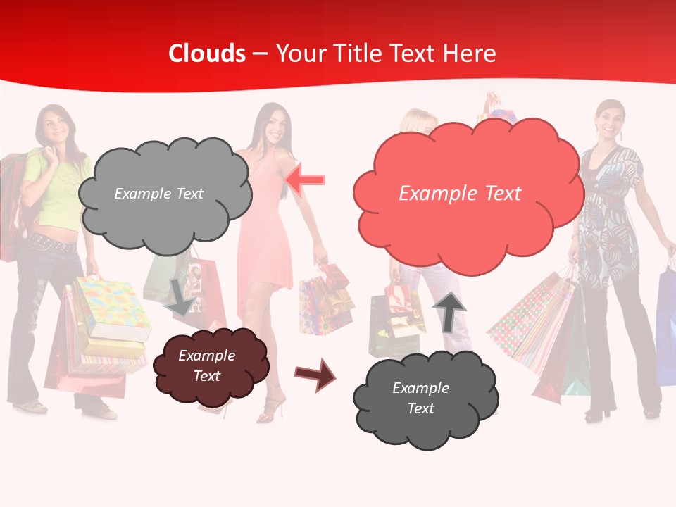 Isolate Pretty Customer PowerPoint Template