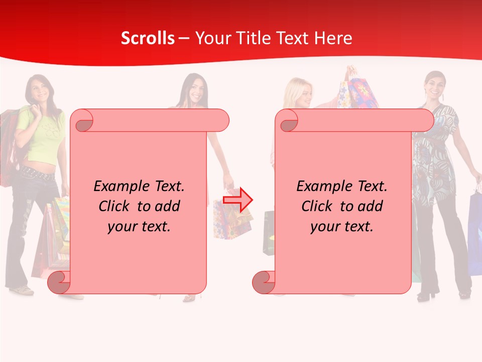 Isolate Pretty Customer PowerPoint Template