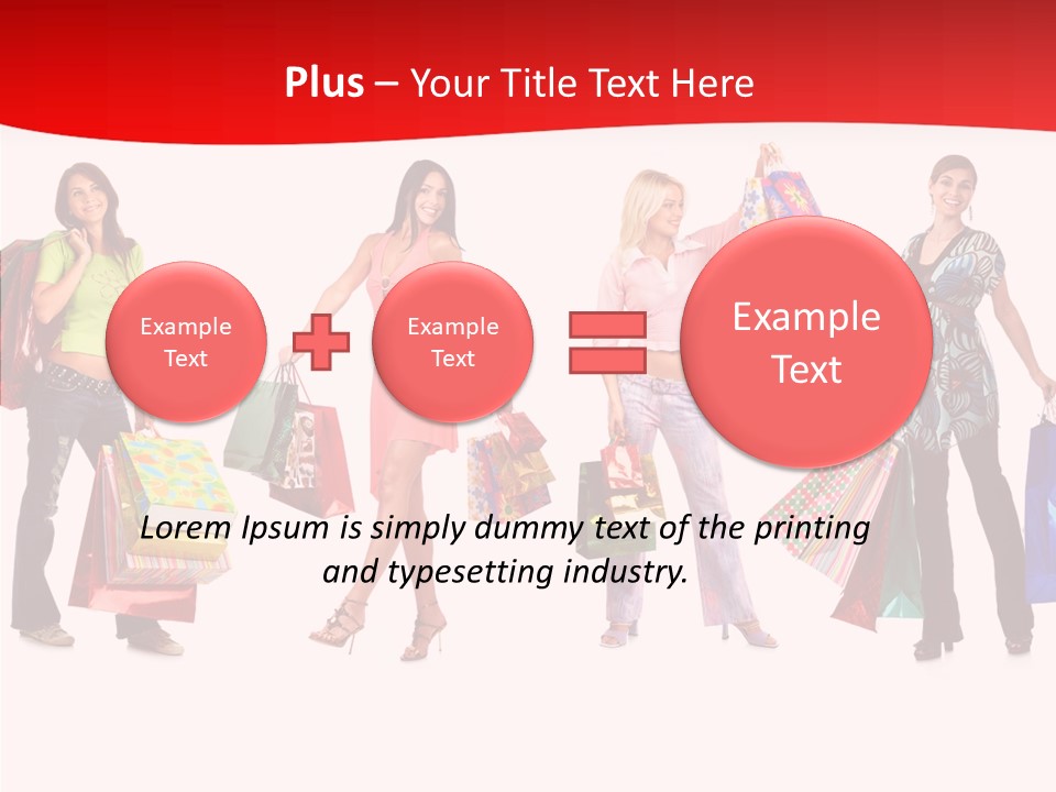 Isolate Pretty Customer PowerPoint Template