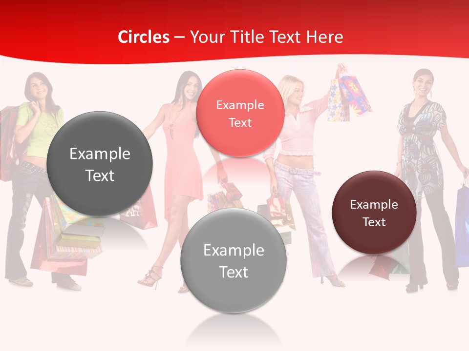 Isolate Pretty Customer PowerPoint Template