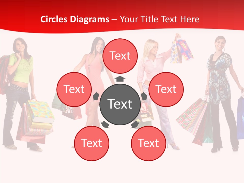 Isolate Pretty Customer PowerPoint Template