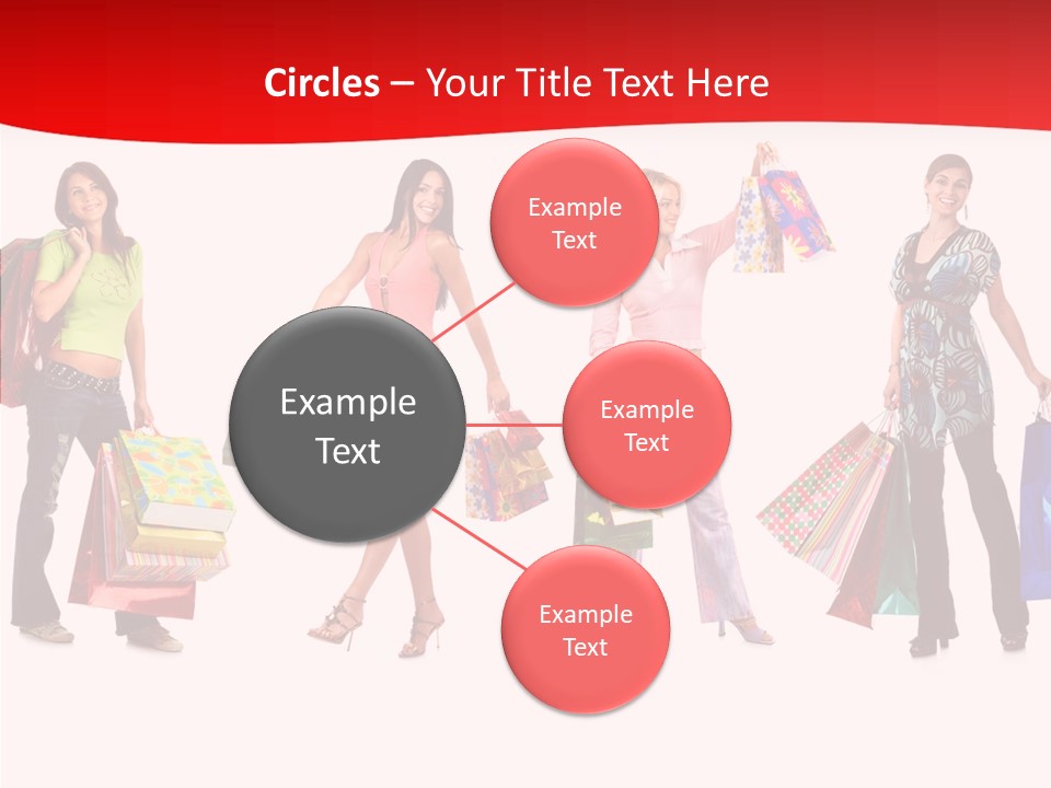 Isolate Pretty Customer PowerPoint Template