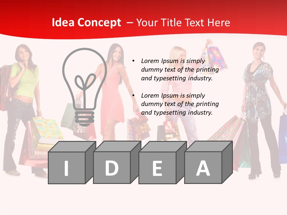 Isolate Pretty Customer PowerPoint Template